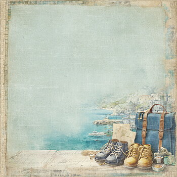 Papper Scrapbooking  Reprint -Masculine Moments , Travel -  12x12 (30,5 x 30,5 cm)