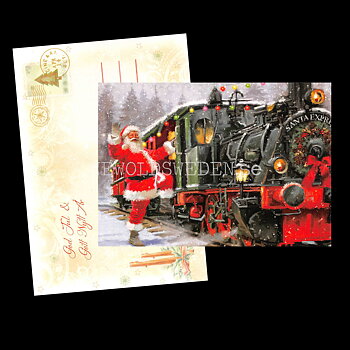 SANTA EXPRESS - God Jul - Julkort A6 - 974  PA66