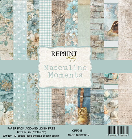 Paperpack Reprint -Masculine Moments  Collection Paperpack - 12x12