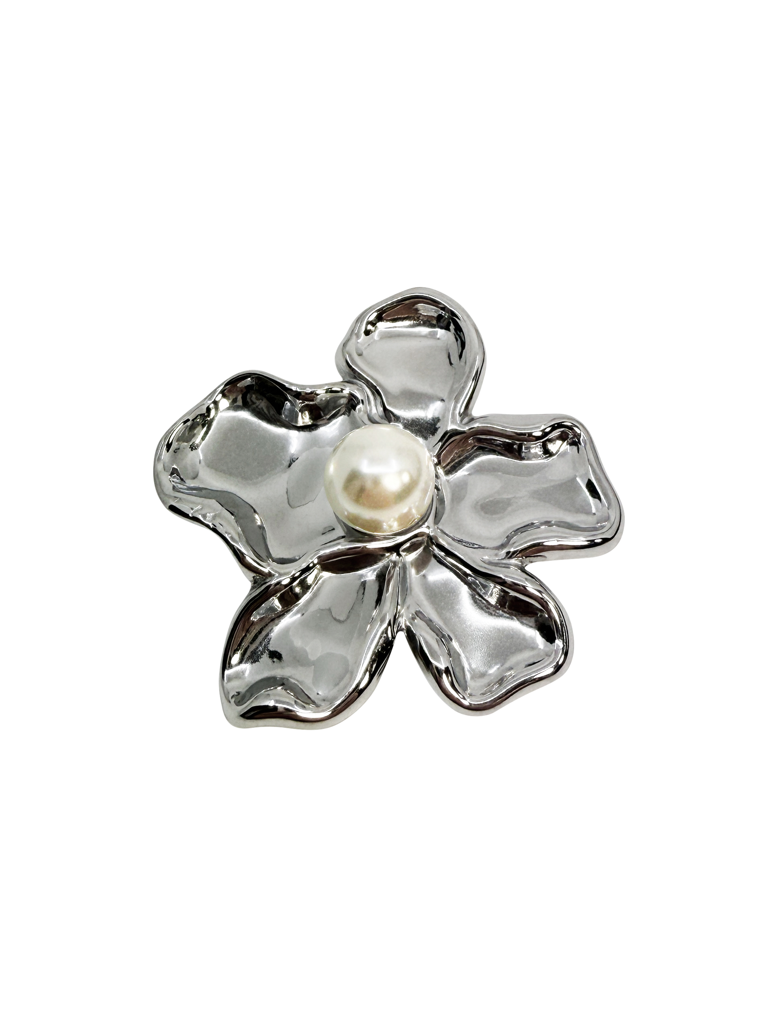 FLOWER BROOCHE SILVER