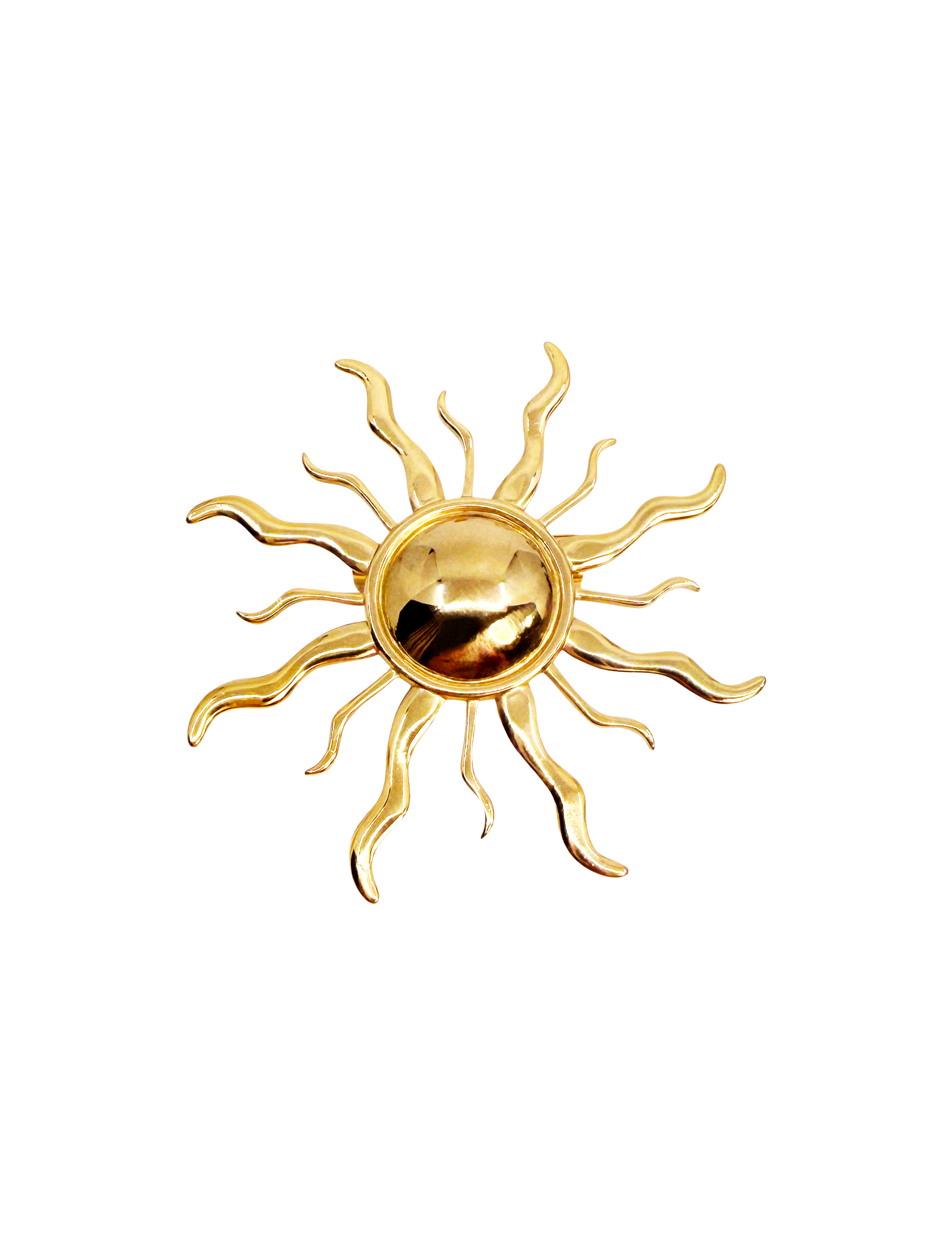 SOLAR BROOCHE GOLD 
