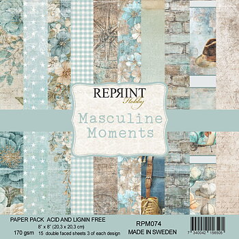 Paperpack Reprint -  Masculine Moments Collection -  8x8