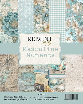 Paperpack Reprint -Masculine Moments  Collection -  6x6