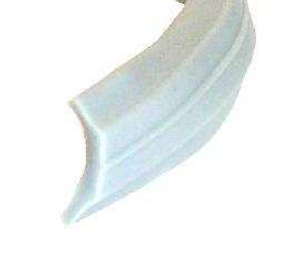 Plastic insert strip 13mm - Silver