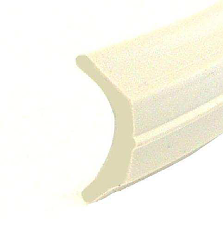 Inläggslist plast 13mm - Antikvit