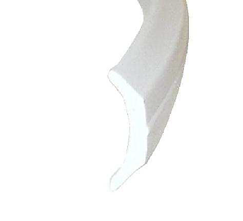 Inläggslist plast 13mm - Vit