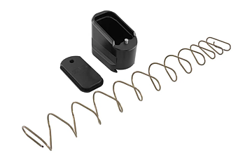  S15 MAGAZINE EXTENSION +5, BLACK FOR GLOCK G43X/G48 