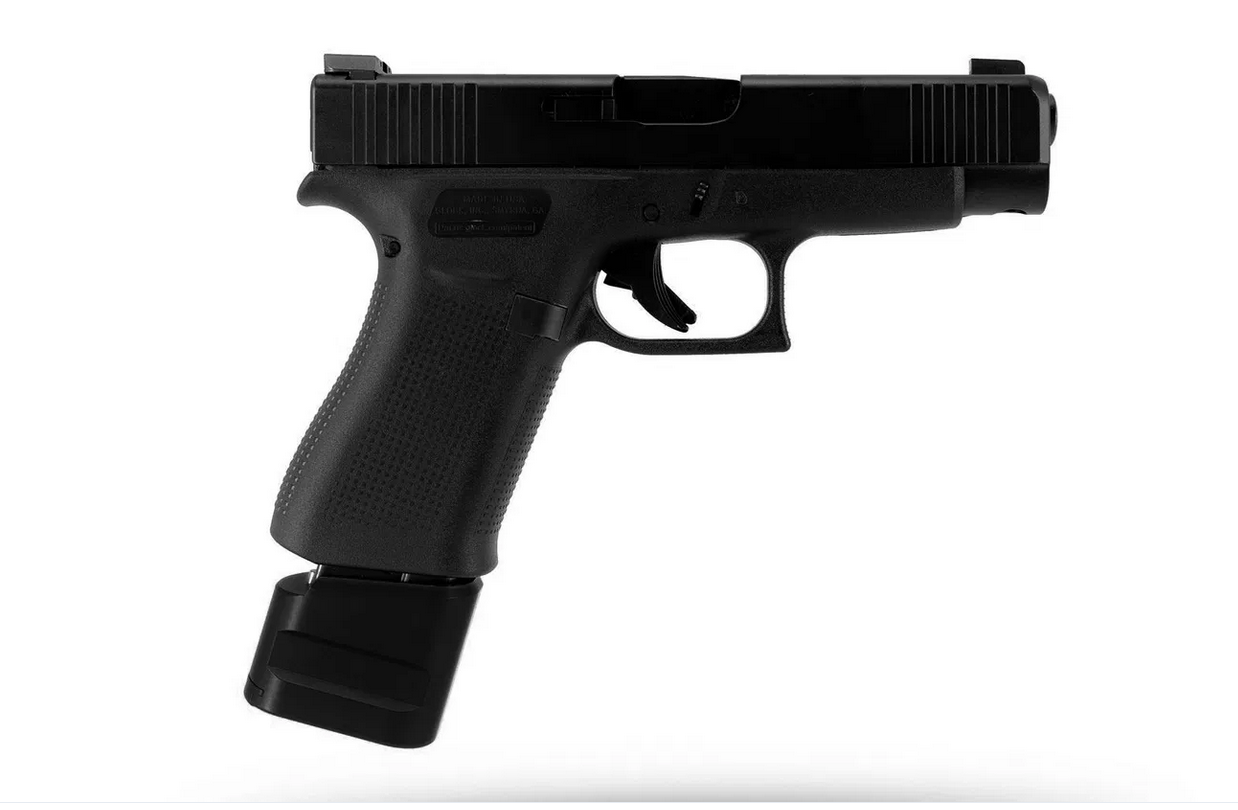 S15 MAGAZINE EXTENSION +5, BLACK FOR GLOCK G43X/G48  - 2