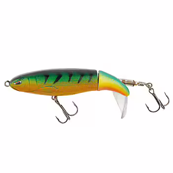 Plopper är ett ytbete som är 10 cm långt, väger 13 gram och är utformat för att fånga stor gädda och stor abborre. firetiger