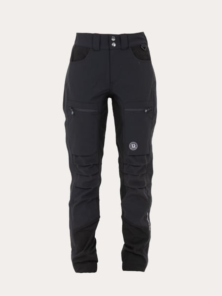 Uhip Woolblend Stella Zip Pant Outdoor Trousers - Jet Black