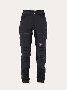 Uhip Woolblend Stella Zip Pant Friluftsbyxor - Jet Black