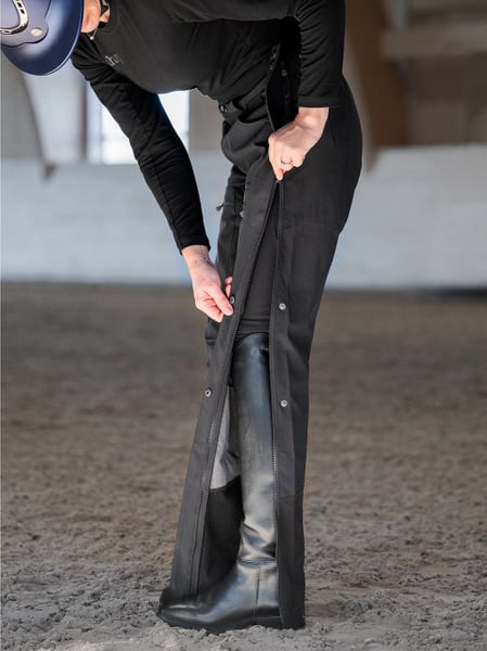 Uhip Woolblend Stella Zip Pant Outdoor Trousers - Jet Black