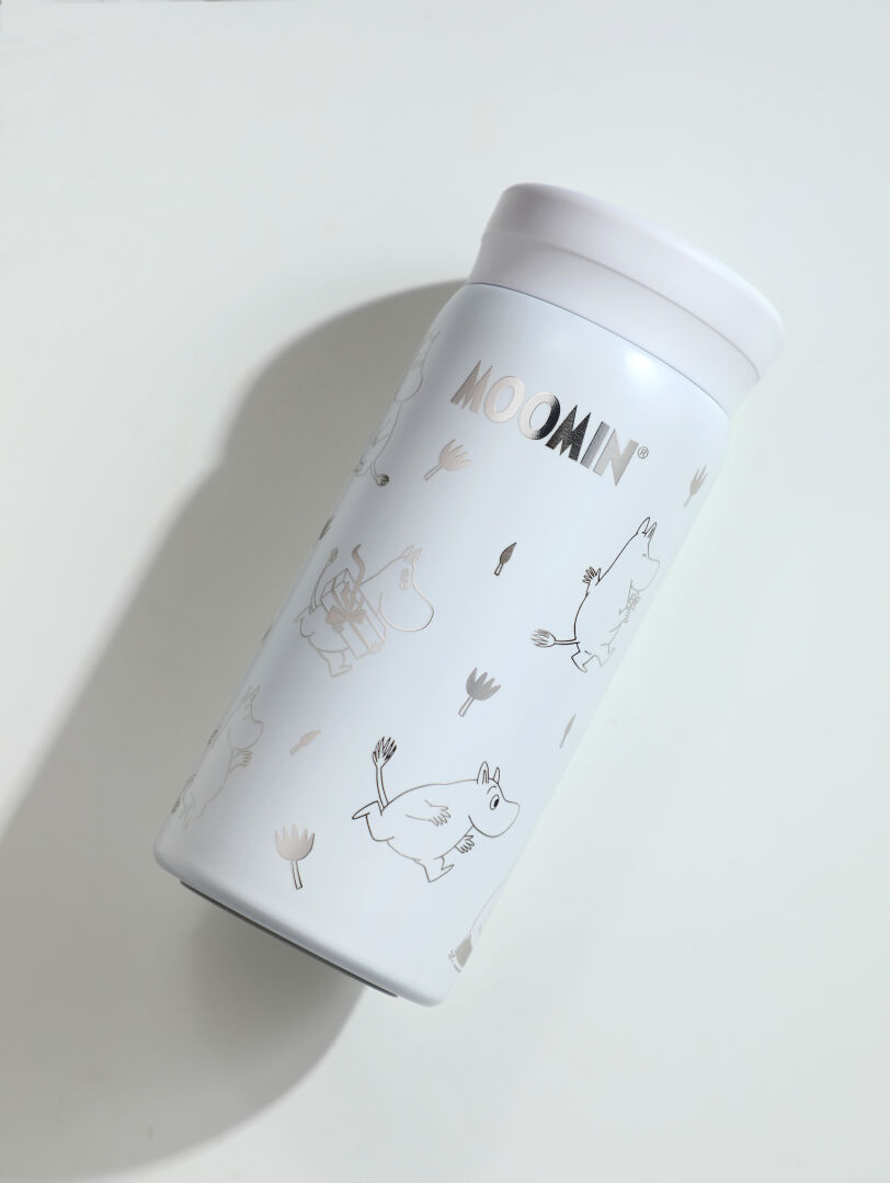 Moomin Thermos Bottle 200 ml - Moomintroll White/Silver - 2