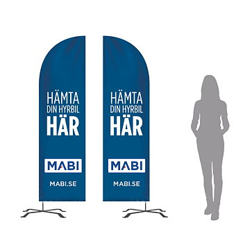 Beachflagga MABI - Hämta din hyrbil