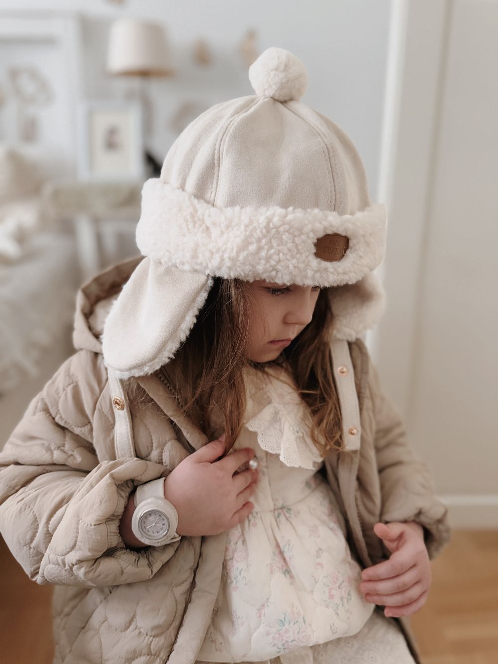 Mrs Ertha Aviator mössa Ivory - 2