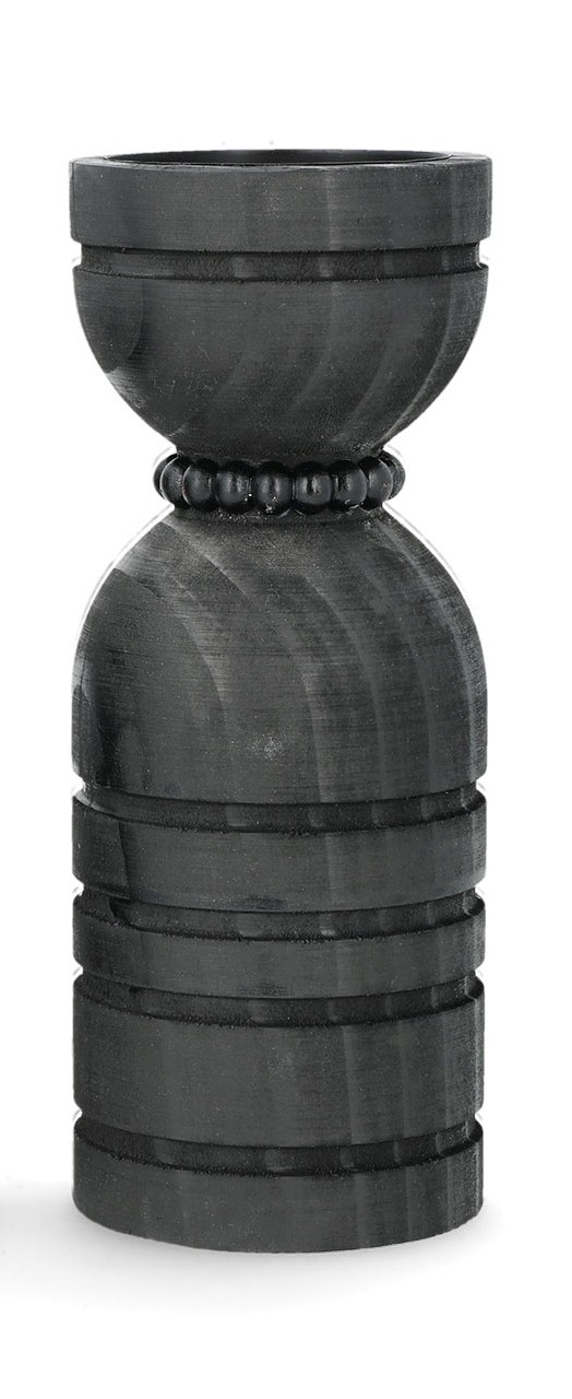 Blockljusstake - Black Wood L - 5