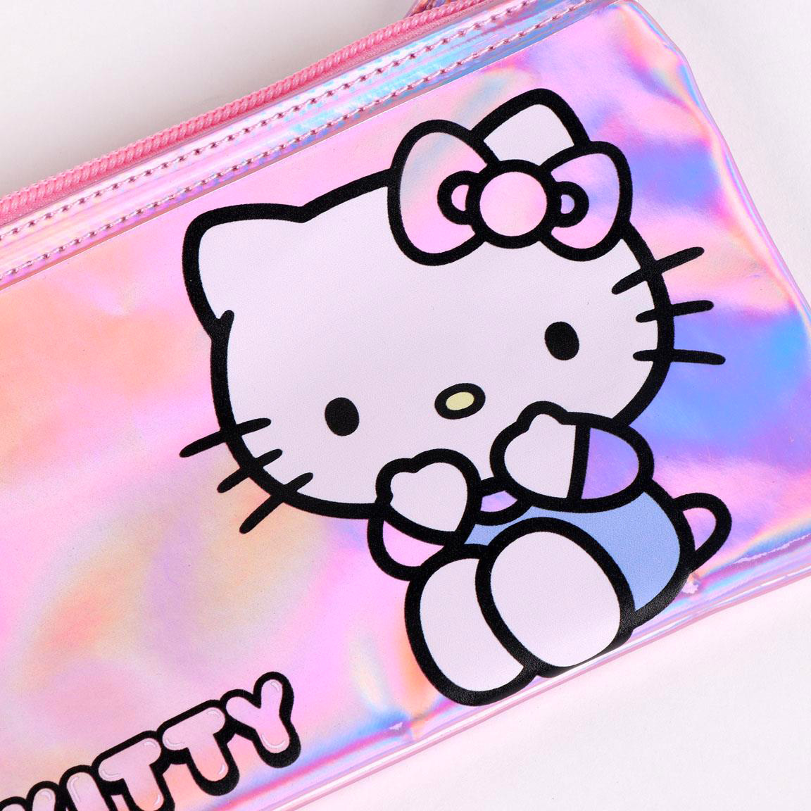 Rosa Sanrio Hello Kitty Pennfodral & Sminkfodral – Kawaii Förvaring med Dragkedja - 4