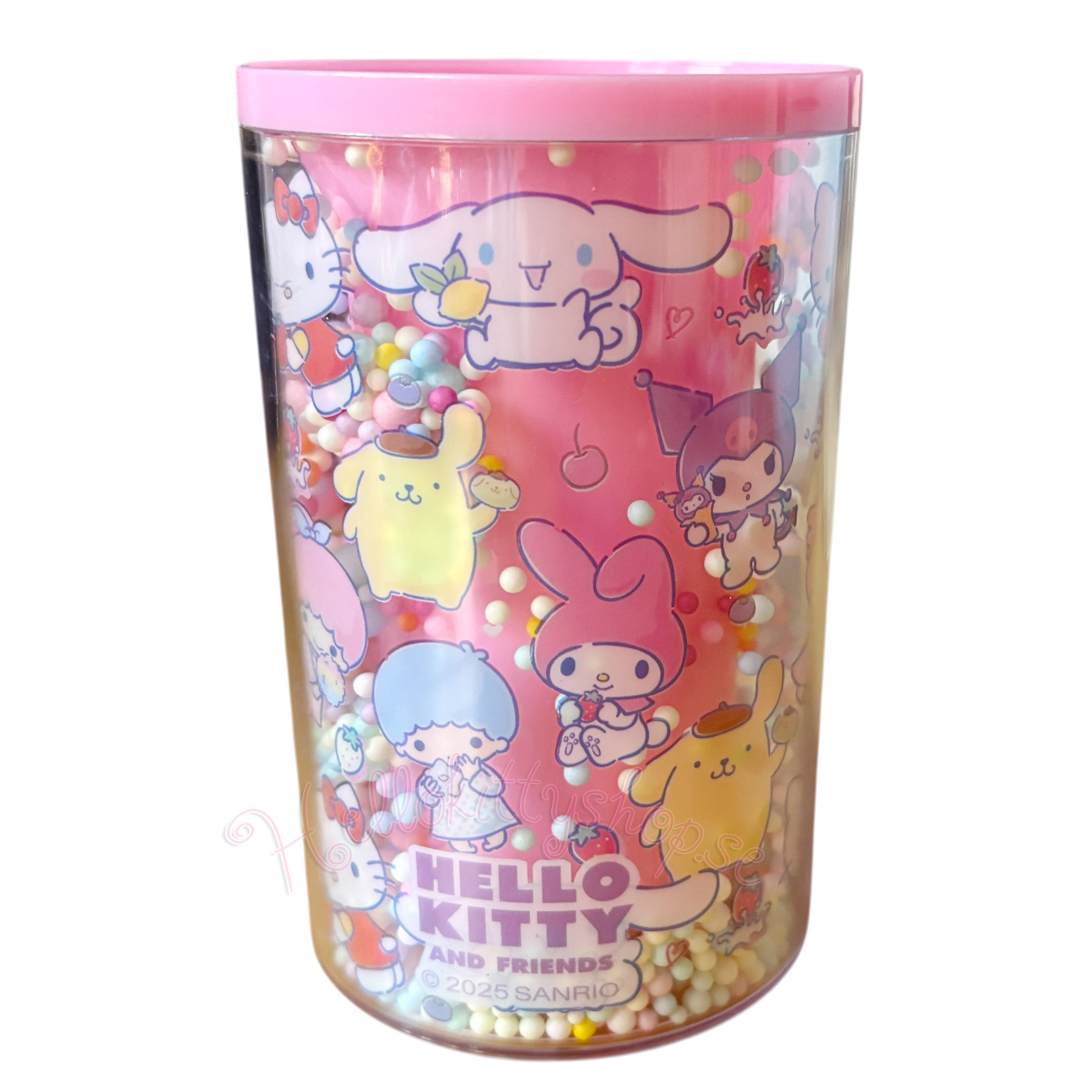 Hello Kitty & Friends Pennhållare – Kawaii Rosa Sanrio Set med Pennor & Linjal - 4