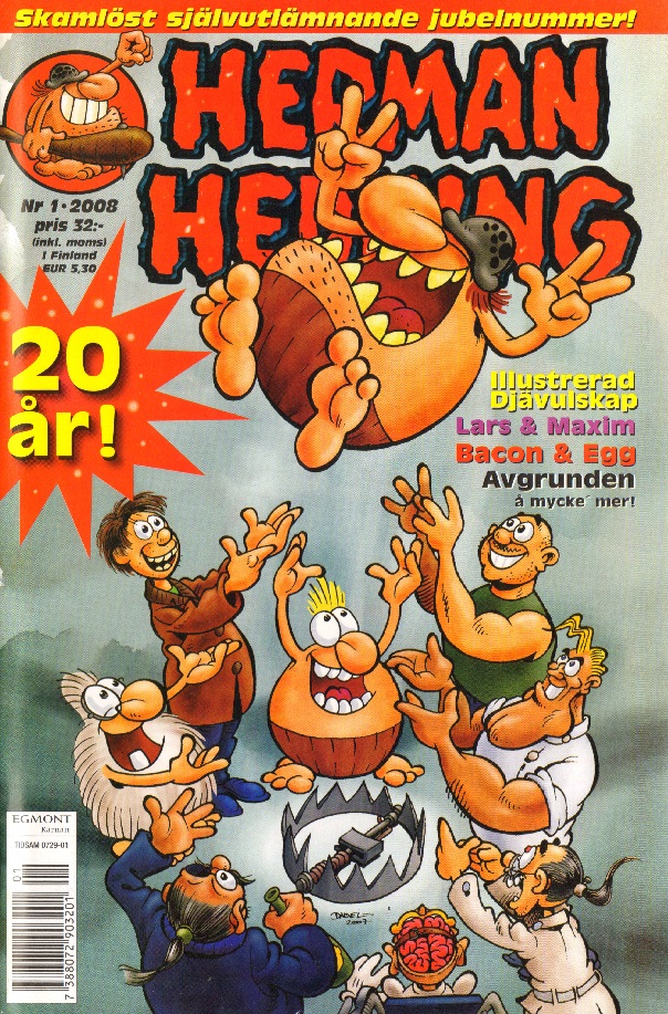 Herman Hedning nr 1 2008, Skamlöst självutlämnande jubelnummer, Herman Hedning 20 år!