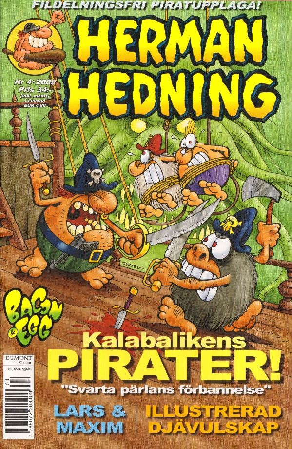 Herman Hedning nr 4 2009, Fildelningsfri piratupplaga!