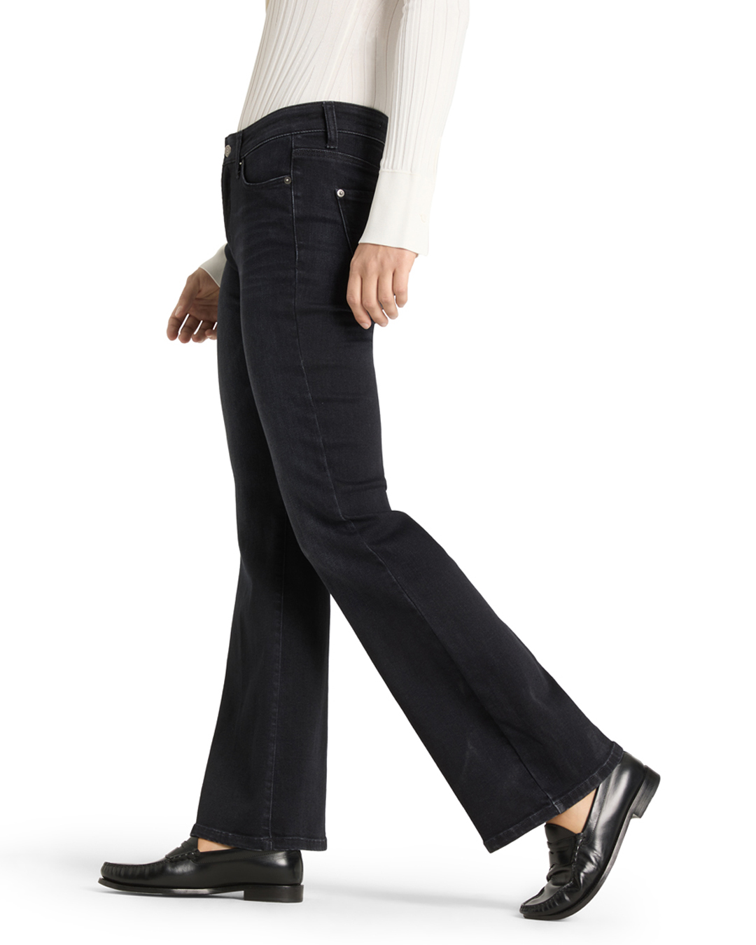 Jeans Paris flared mörkgrå - 3