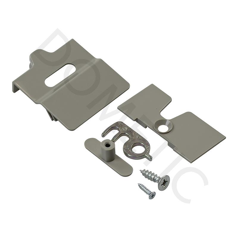 Door lock complete gray for curved door