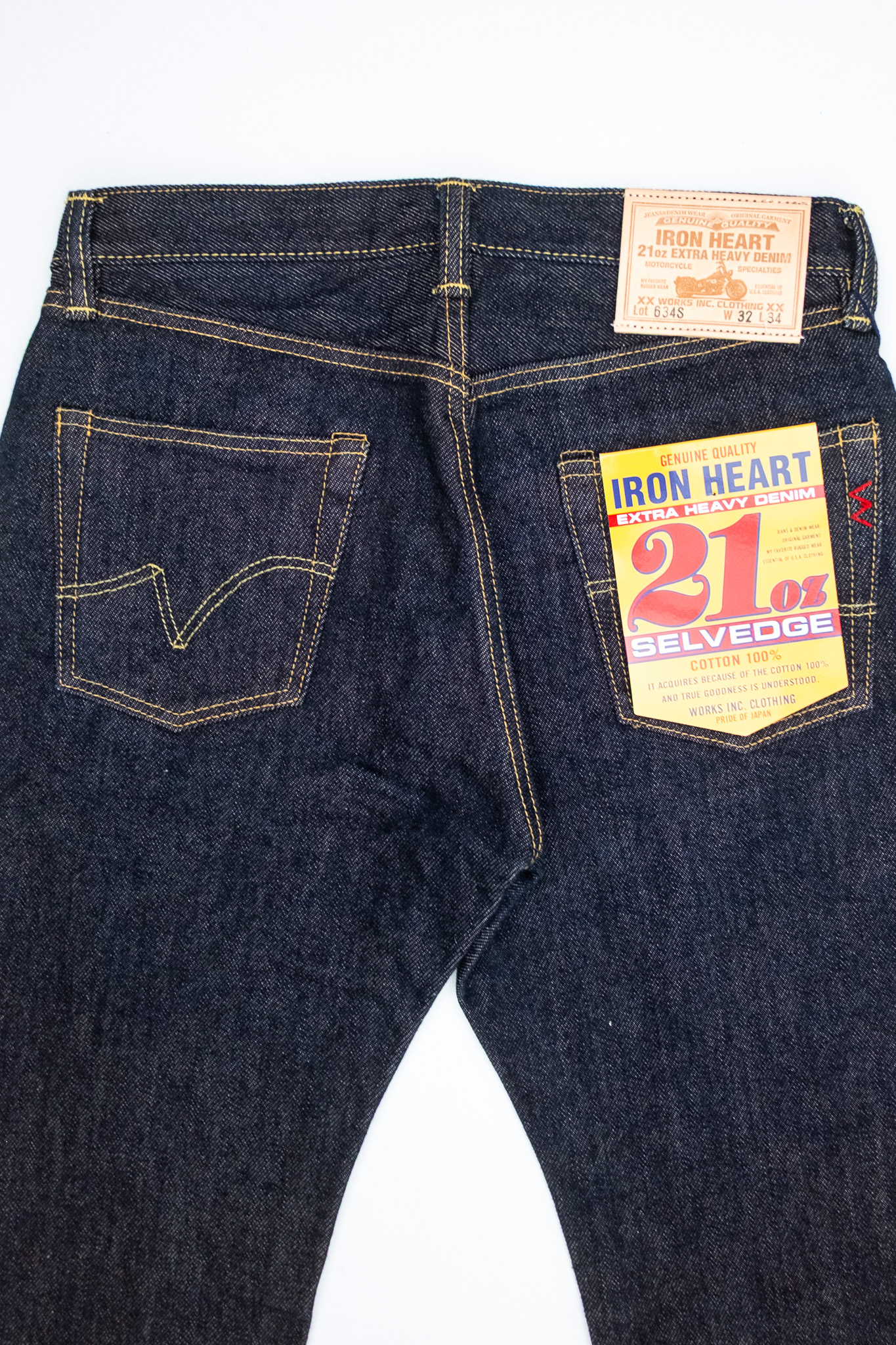 Iron Heart - IH-634S 21oz Selvedge Denim Straight Cut Jeans Indigo - 9