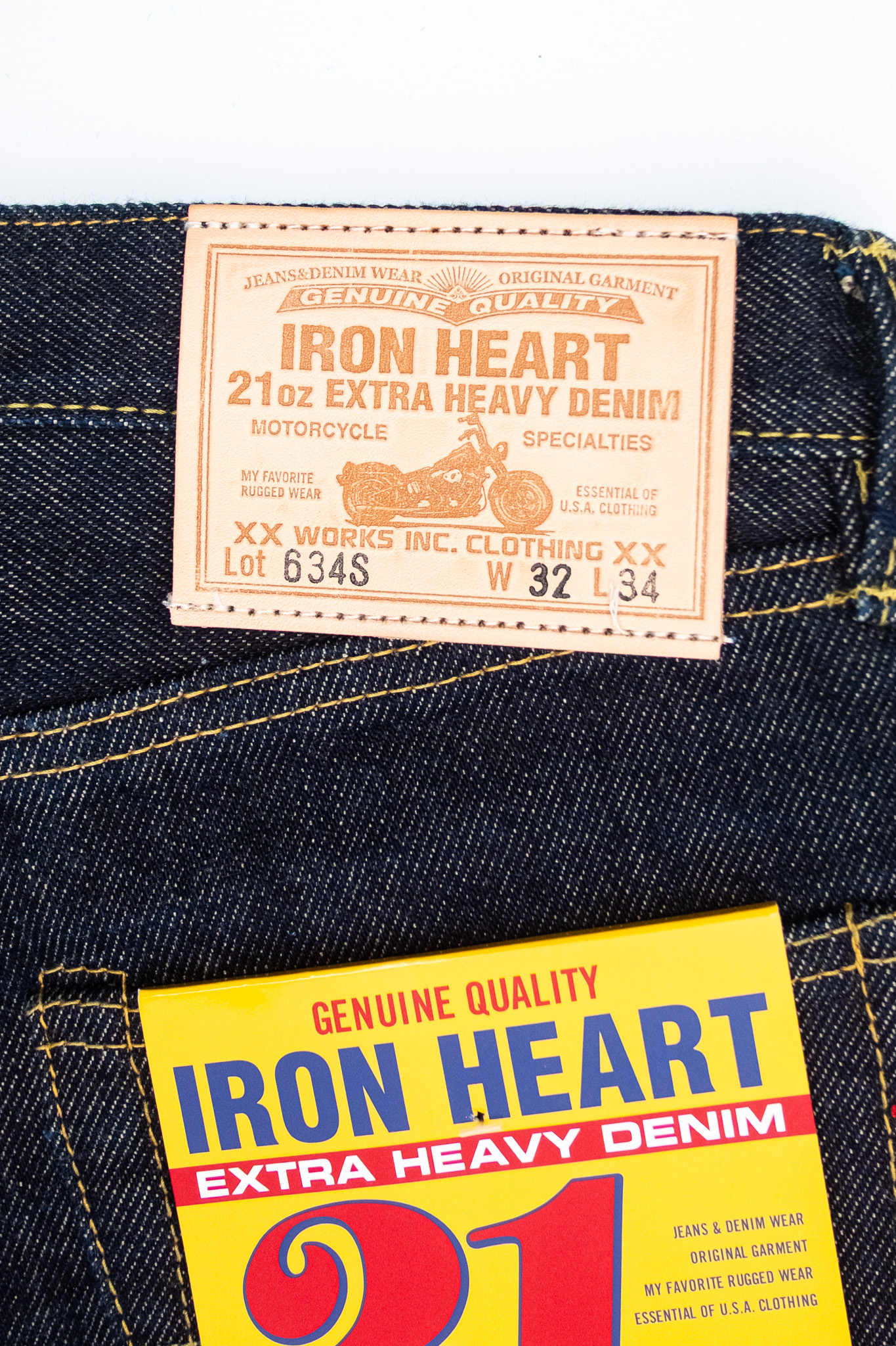 Iron Heart - IH-634S 21oz Selvedge Denim Straight Cut Jeans Indigo - 10