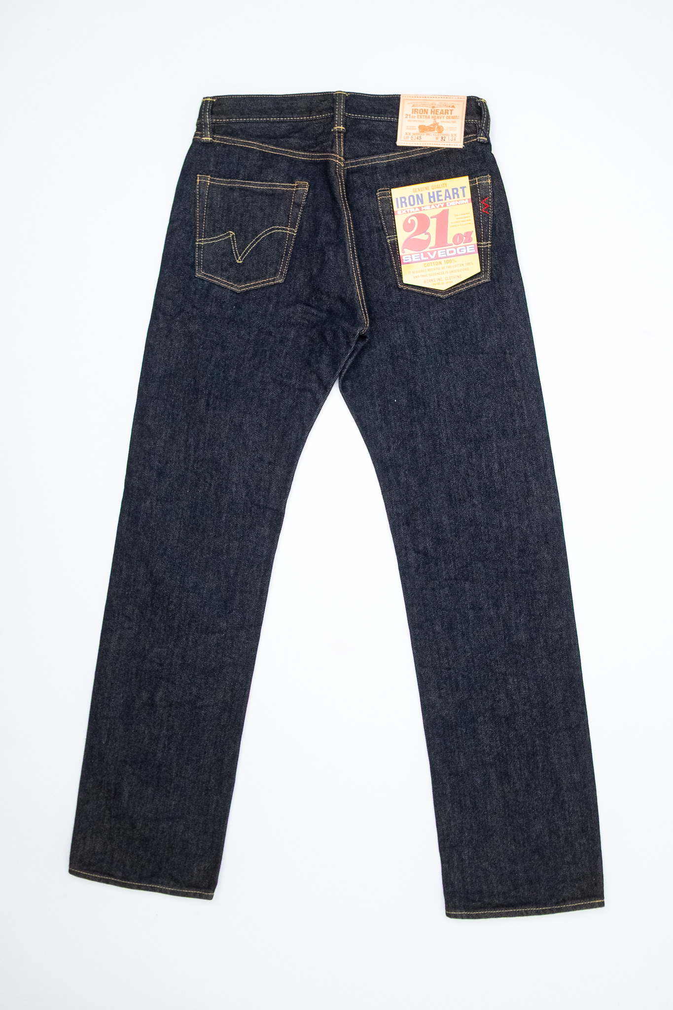 Iron Heart - IH-634S 21oz Selvedge Denim Straight Cut Jeans Indigo