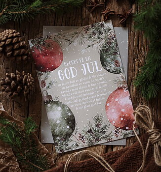 Julkort - Recept på en God Jul - Majas Cottage