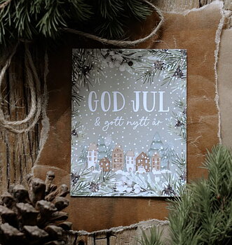Gåvokort - God Jul & Gott nytt år - Majas Cottage 