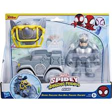 Marvel Spidey And His Amazing Friends Bil med Figuren Rhino