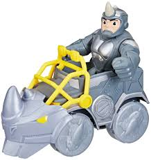 Marvel Spidey And His Amazing Friends Bil med Figuren Rhino - 3