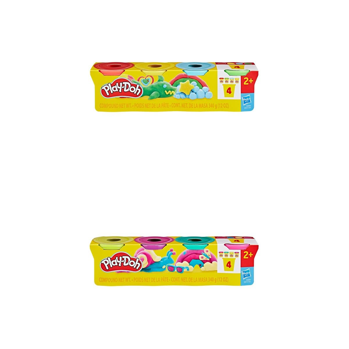 Play-Doh Lera 4-Pack 340g Gul/Rosa/Grön/Mörkrosa - 3