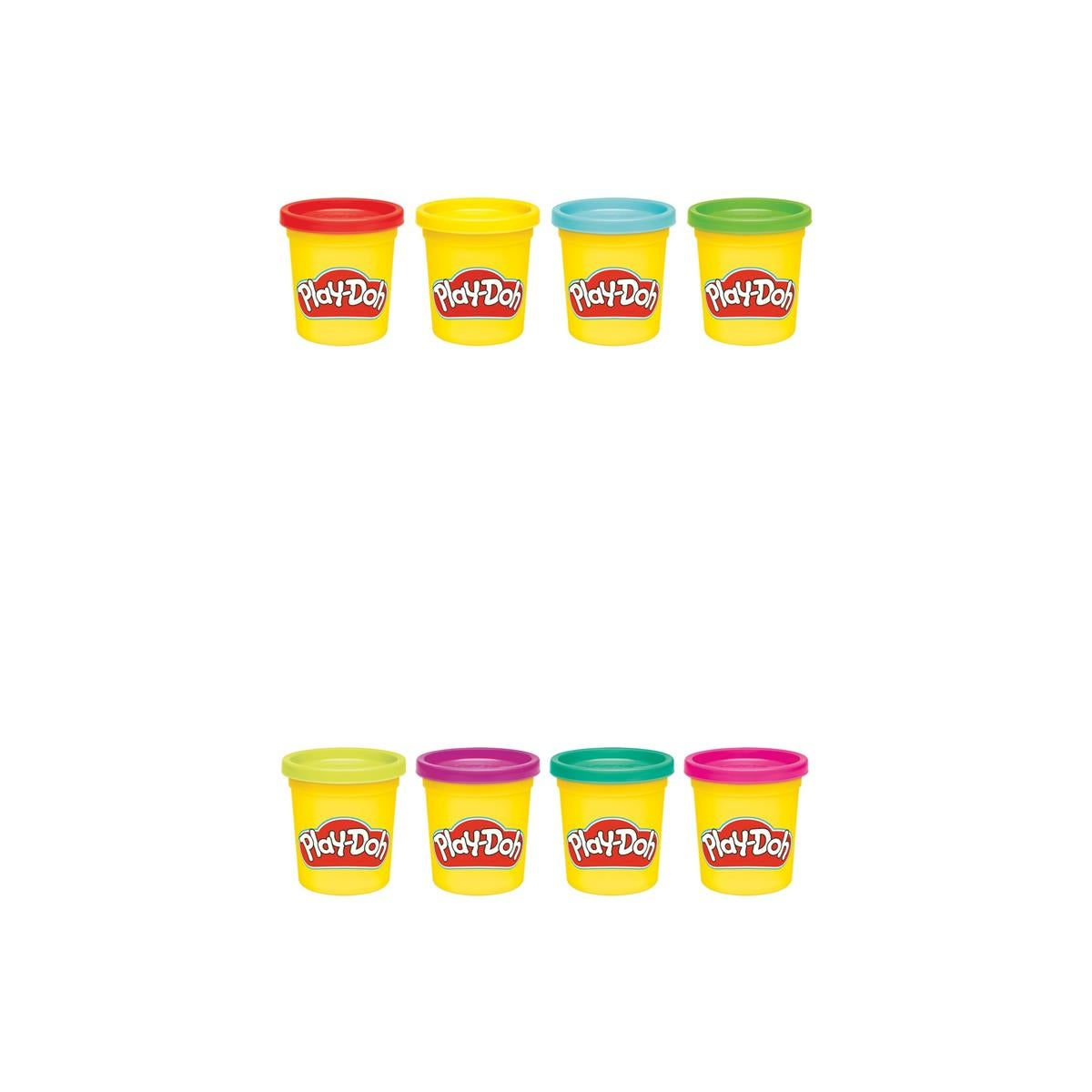 Play-Doh Lera 4-Pack 340g Gul/Rosa/Grön/Mörkrosa - 2