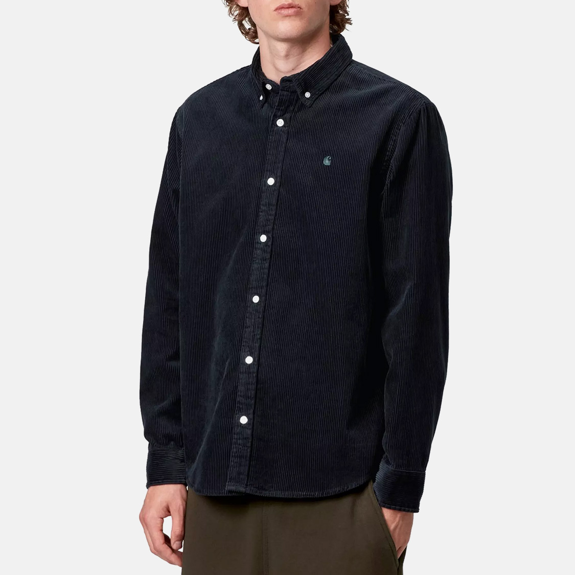 Carhartt WIP - Madison Cord Long Sleeve Shirt Dark Navy