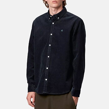 Carhartt WIP - Madison Cord Long Sleeve Shirt Dark Navy