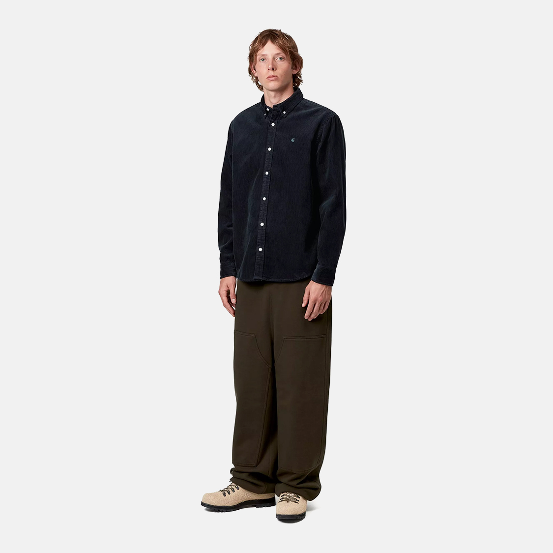Carhartt WIP - Madison Cord Long Sleeve Shirt Dark Navy - 3