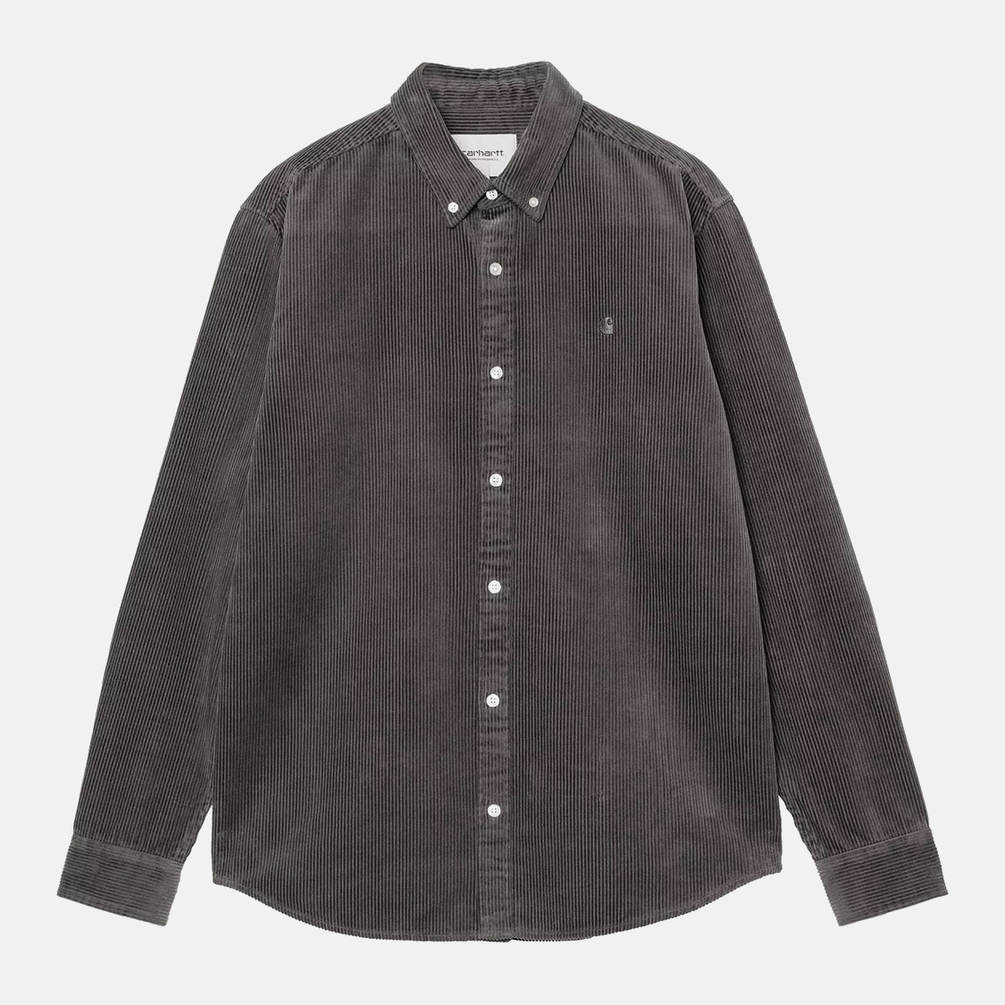 Carhartt WIP - Madison Cord Long Sleeve Shirt Graphite - 4