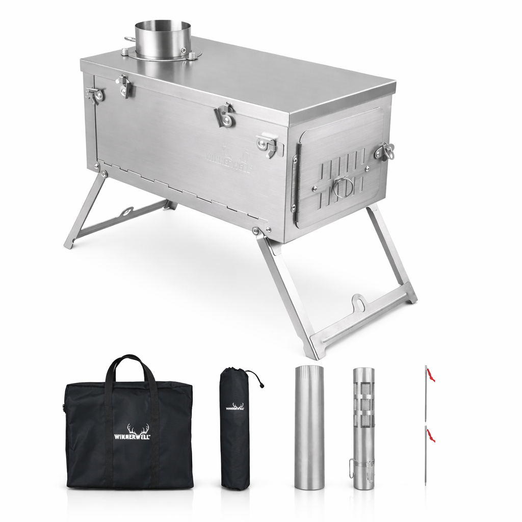 Winnerwell® Fastfold Titanium Camping Stove Series L (Nested Pipe)