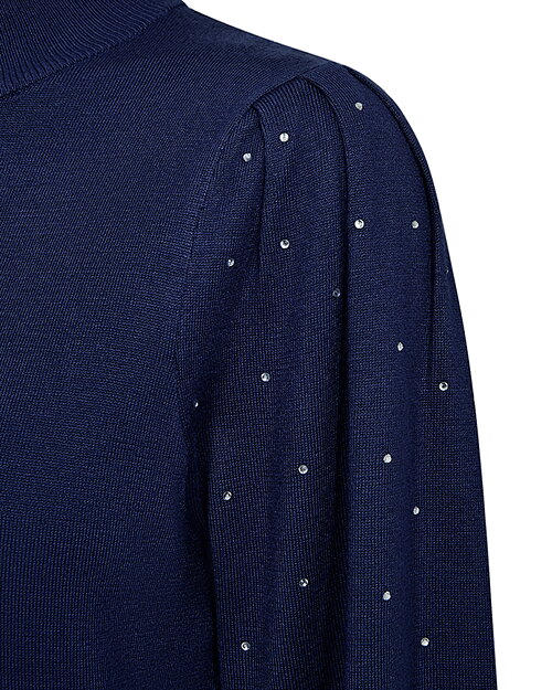 Jumper Dotka strass på ärm kornblå - 4