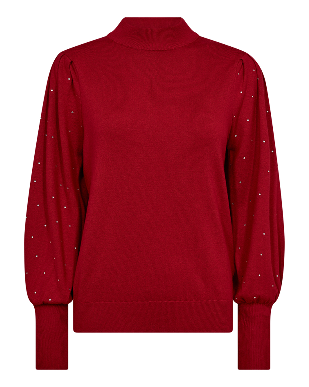 Jumper Dotka strass på ärm röd