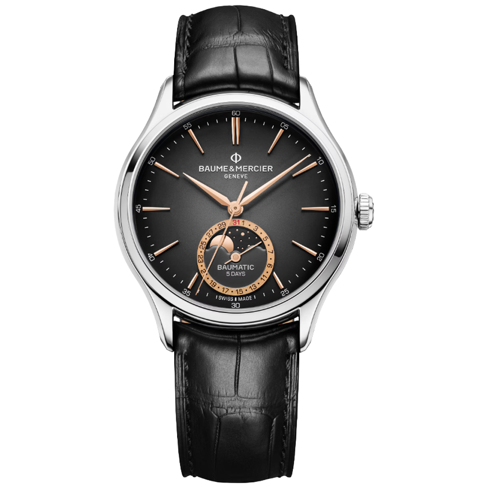 MOA10758 Baume & Mercier Clifton Moon Phase Date 39, 10758