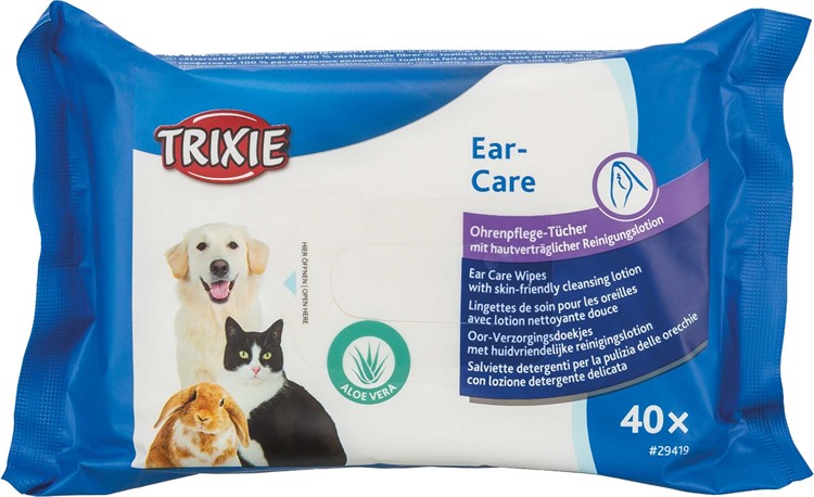 Trixie Öronrengöringsservetter Aloe Vera 40-pack