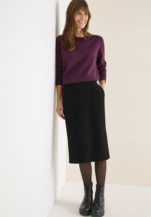 Midi Skirt Lurex Structure - Cecil