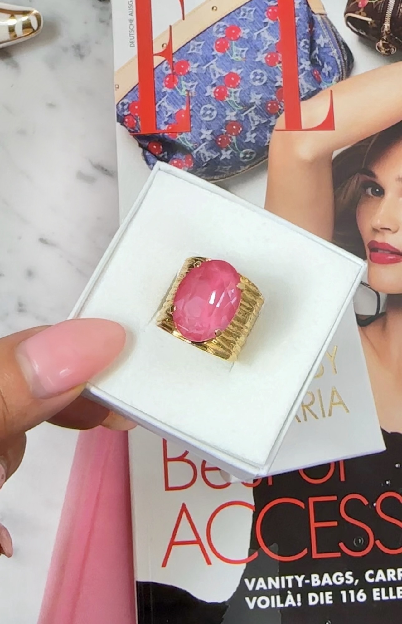 Ring Cleo Dahlia Gold