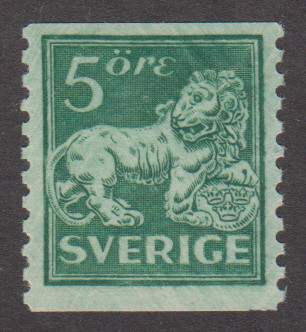 F 140Acx, 5 öre Stående lejon **