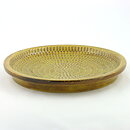 Stig Lindberg (1965) Unique Yellow Bowl with Relief Decor 29 cm