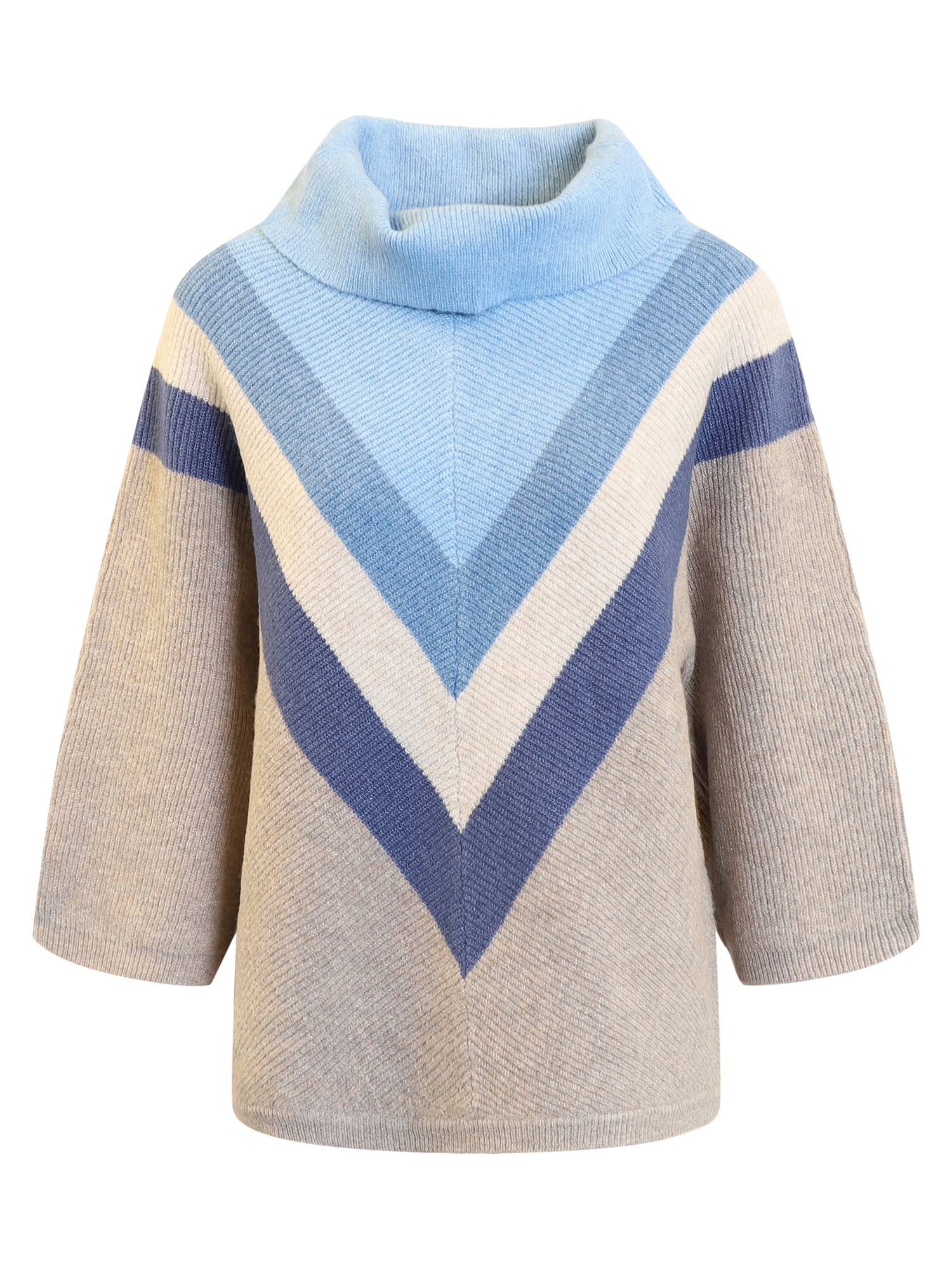 Pullover - Blue/Beige - Signature