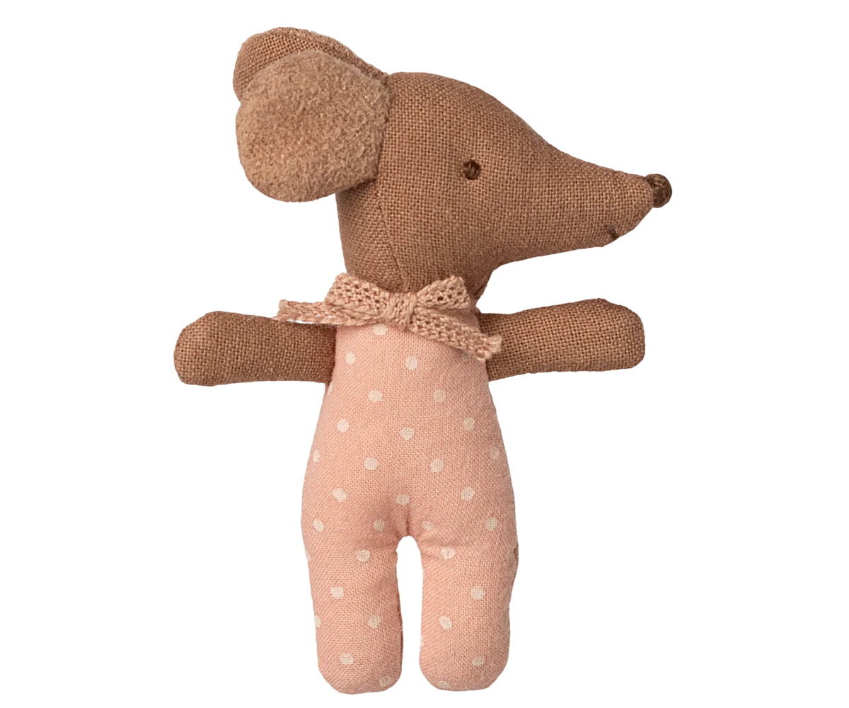 Maileg - Baby mus i tändsticksask, rosa - 4
